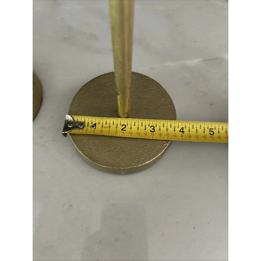 Pier 1 Gold Bird Statues Set of 2 Tall Pedestal Birds Modern Glam Decor